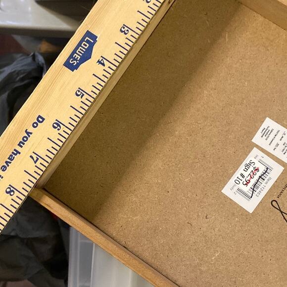 Fiddle Leaf Fig Art Primitive By Kathy Wood Sign Plant Care Guide Frame 10/21 PA - Picture 10 of 10